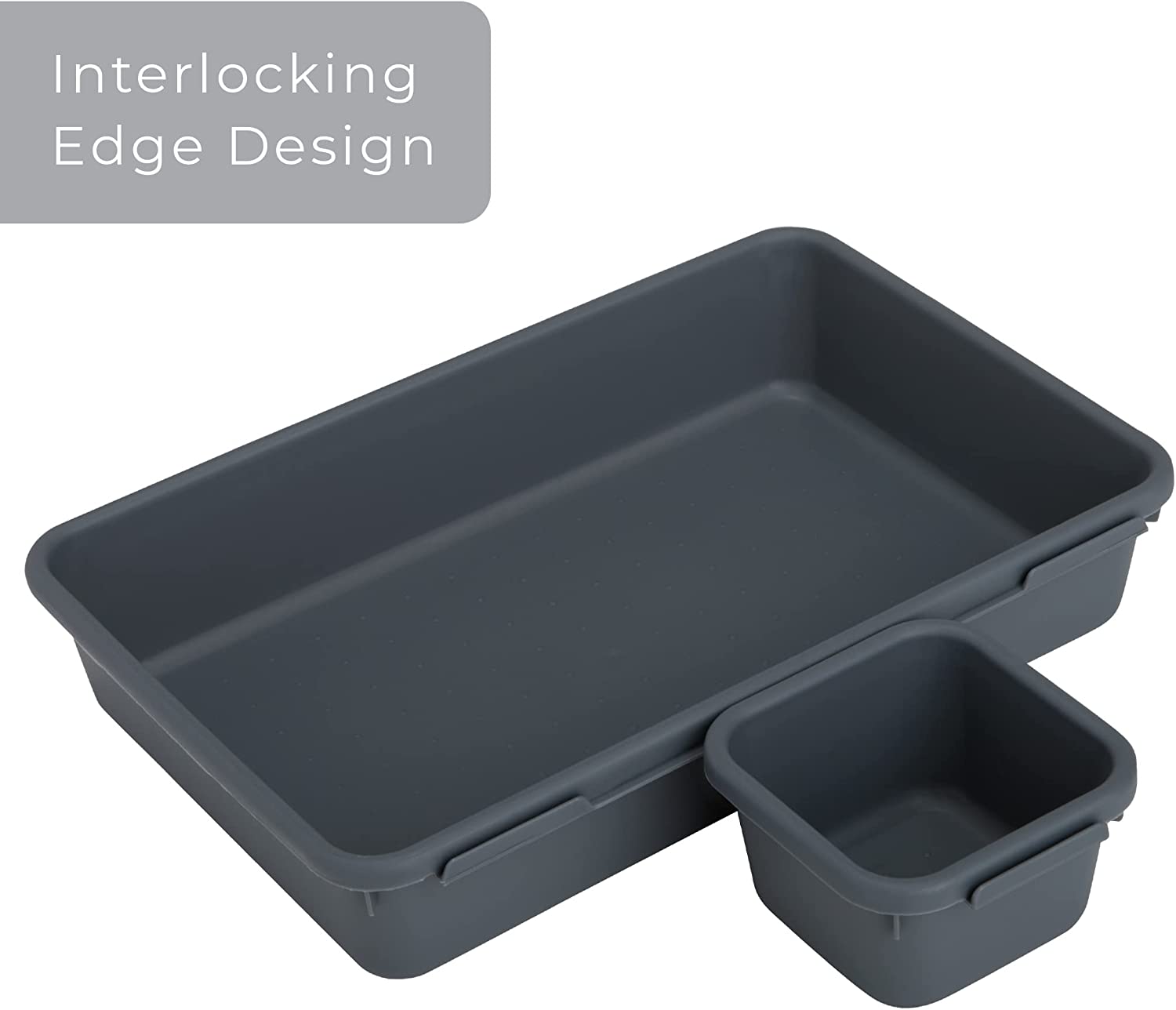 Interlocking Drawer Organizer - 8 Piece Set - Smart Design® 16