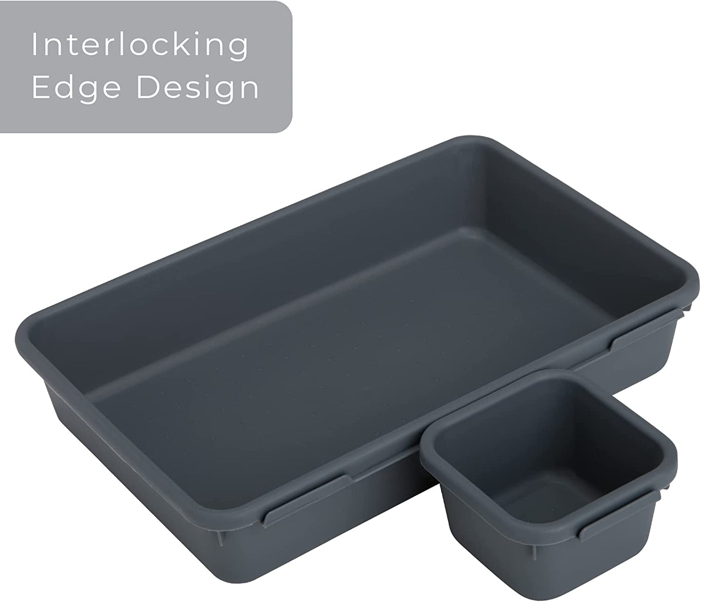 Interlocking Drawer Organizer - 8 Piece Set - Smart Design® 16