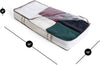 Jumbo Underbed Organizer with Aromatic Cedar, Zipper, Handle, and Clear Window - Smart Design® 3