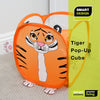 Kids Pop Up Organizer Cube with Animal Print - Smart Design® 24