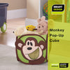 Kids Pop Up Organizer Cube with Animal Print - Smart Design® 7