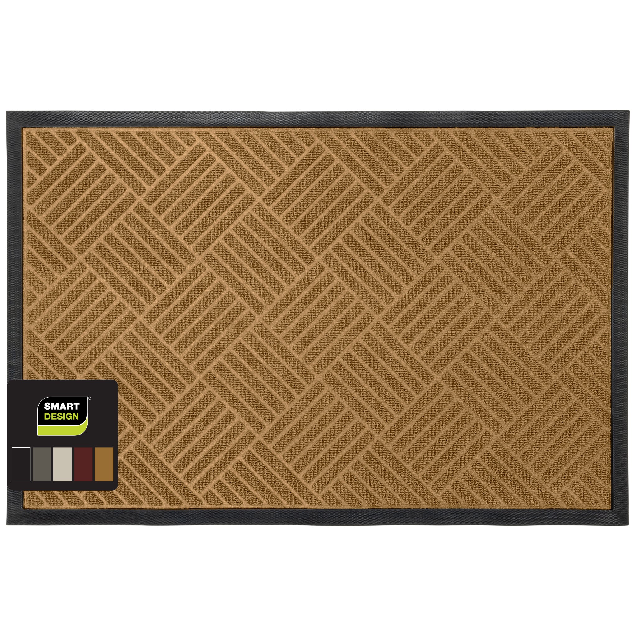 Large All-Weather Door Mat - Diamond | Smart Design Brown / 1