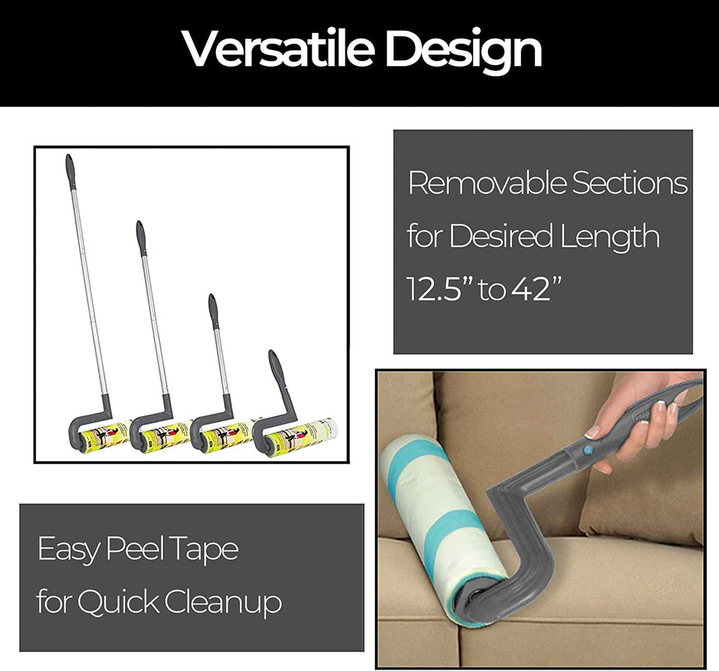 Large Mega Floor Lint Roller with Ergonomic Handle Smart Design® Laundry