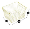 Large Metal Wire Stacking Baskets with Handles - Smart Design® 16