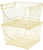 Large Metal Wire Stacking Baskets with Handles - Smart Design® 15