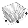Large Metal Wire Stacking Baskets with Handles - Smart Design® 18