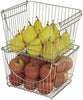 Large Metal Wire Stacking Baskets with Handles - Smart Design® 29