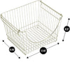 Large Metal Wire Stacking Baskets with Handles - Smart Design® 28