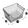 Large Metal Wire Stacking Baskets with Handles - Smart Design® 3
