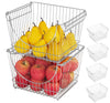 Large Metal Wire Stacking Baskets with Handles - Smart Design® 31