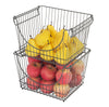 Large Metal Wire Stacking Baskets with Handles - Smart Design® 34