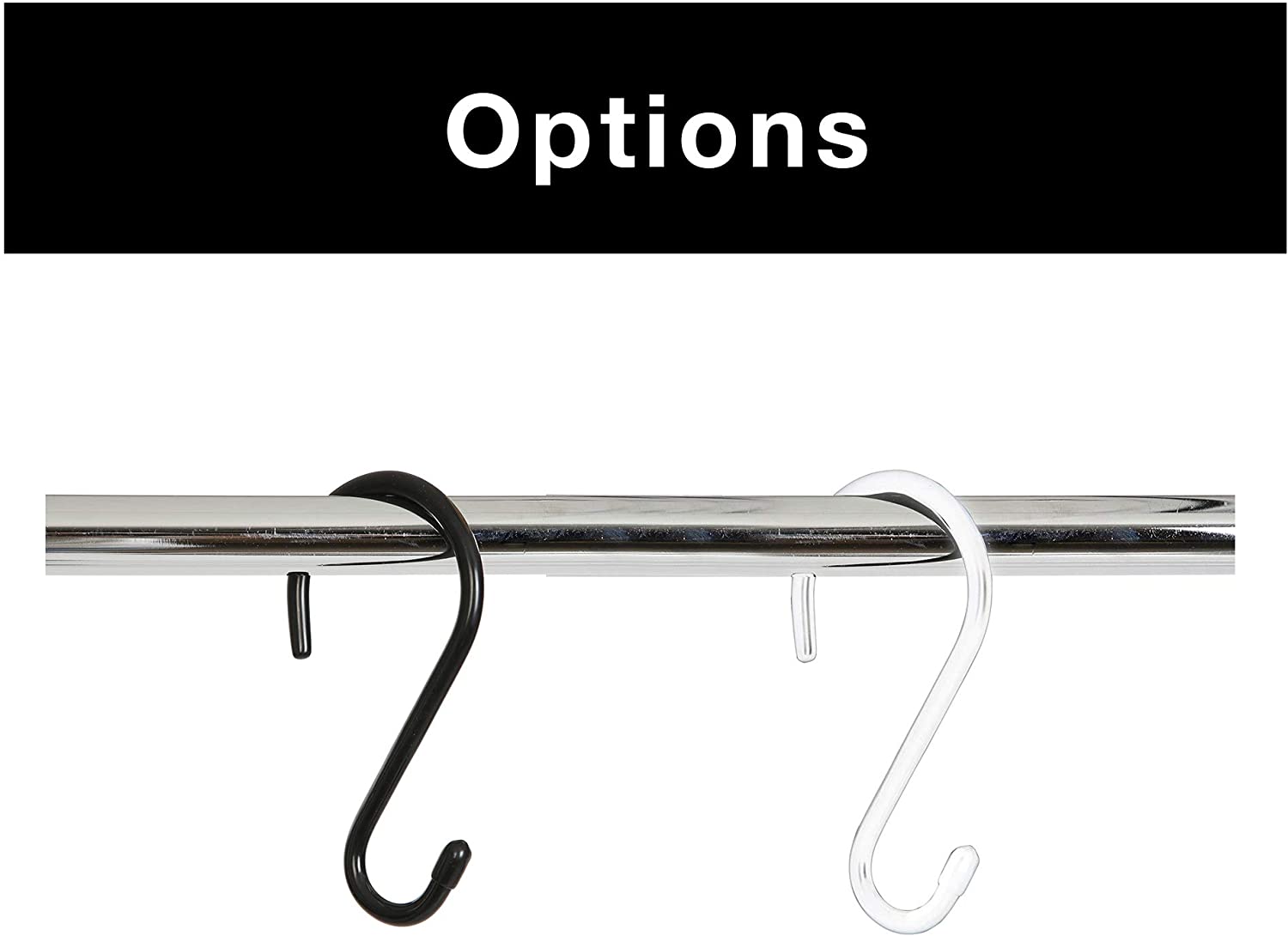 Large Premium S-Hooks with Rubber Gripped Finish - Set of 6 - Smart Design® 20