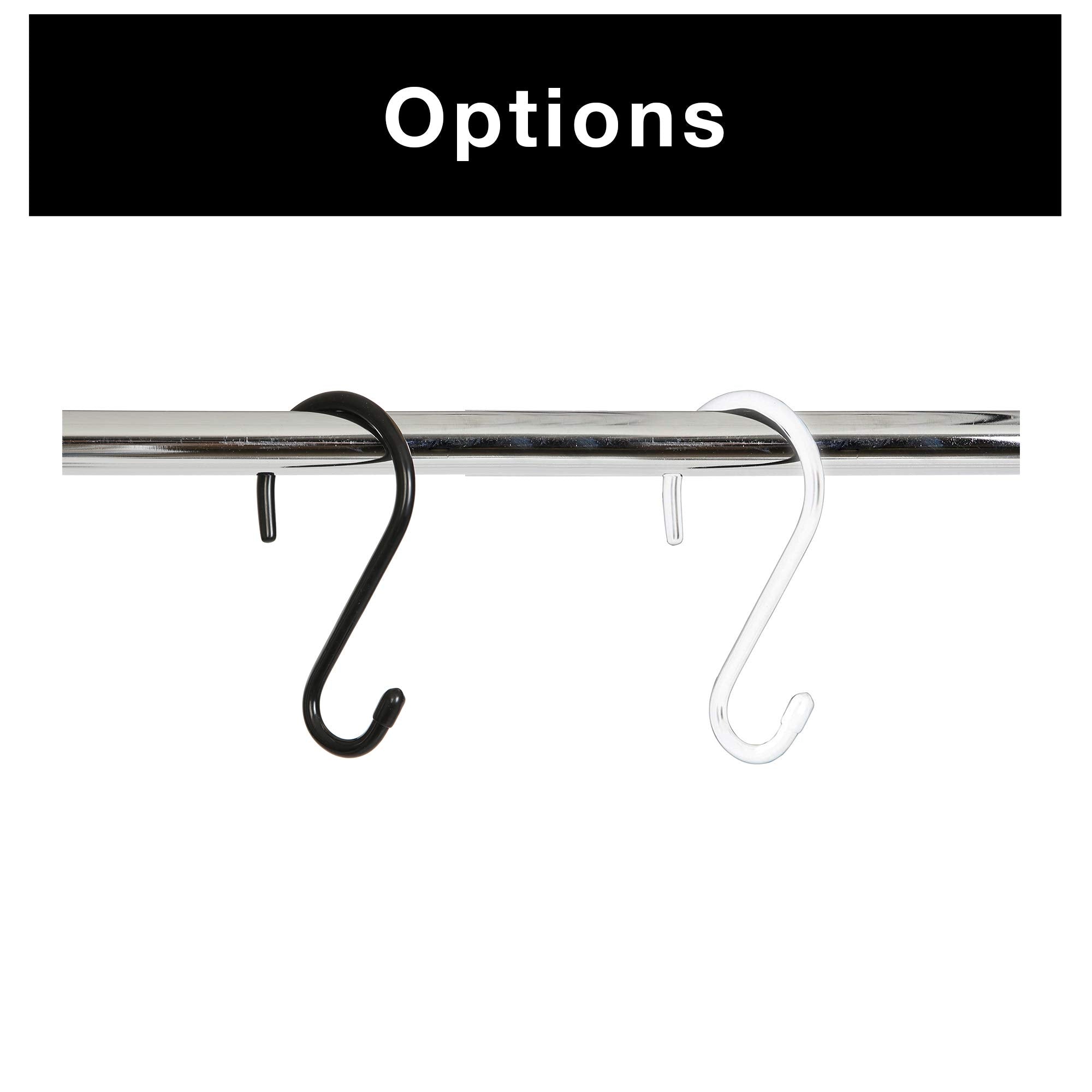 Large Premium S-Hooks with Rubber Gripped Finish - Set of 6