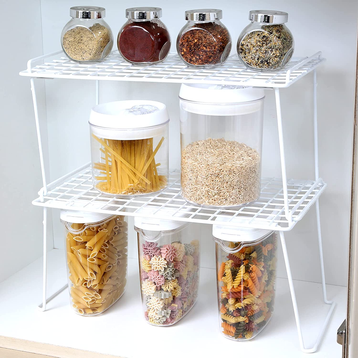 Large Stacking Cabinet Shelf Rack - Smart Design® 9
