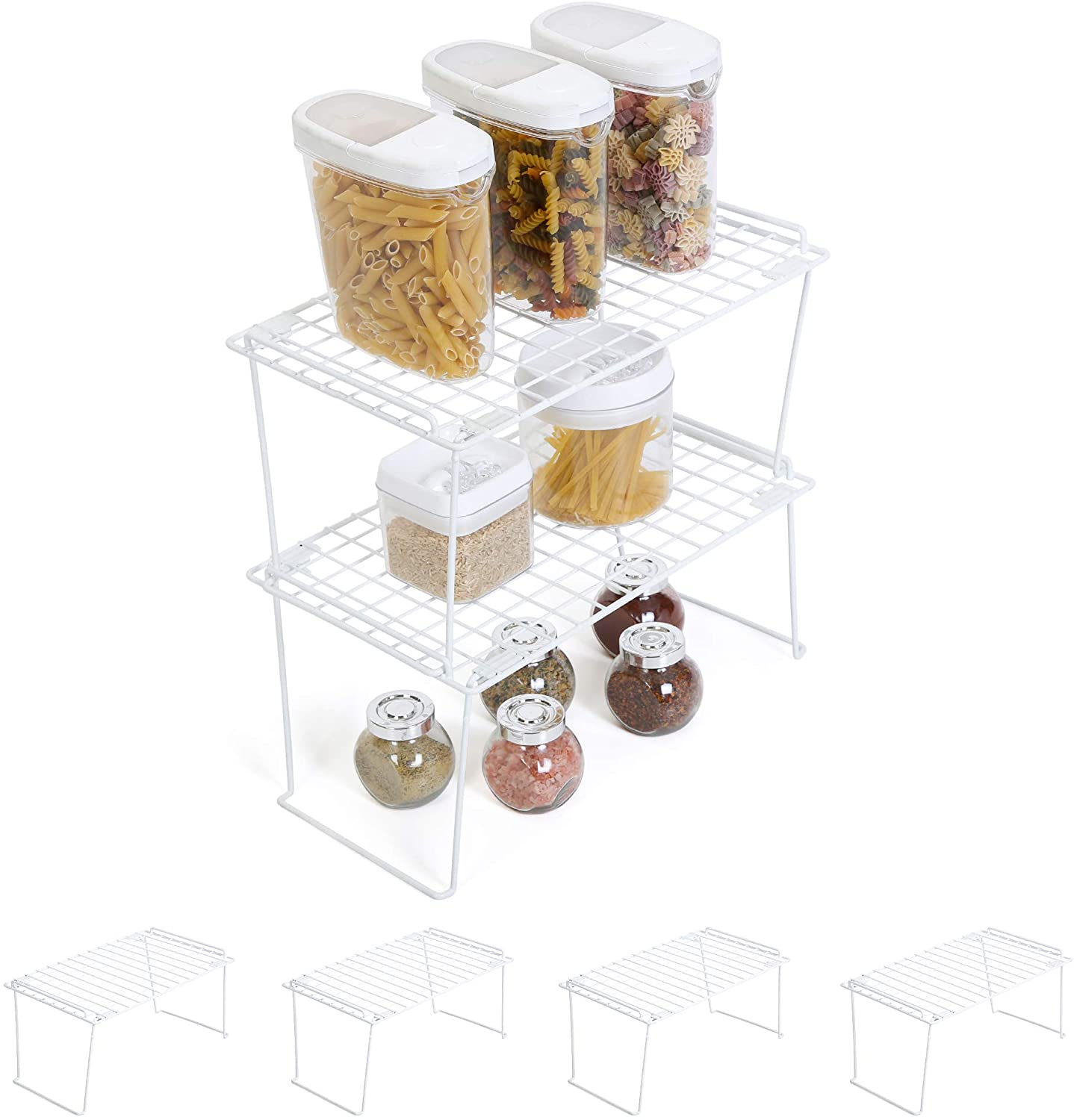 Large Stacking Cabinet Shelf Rack - Smart Design® 3