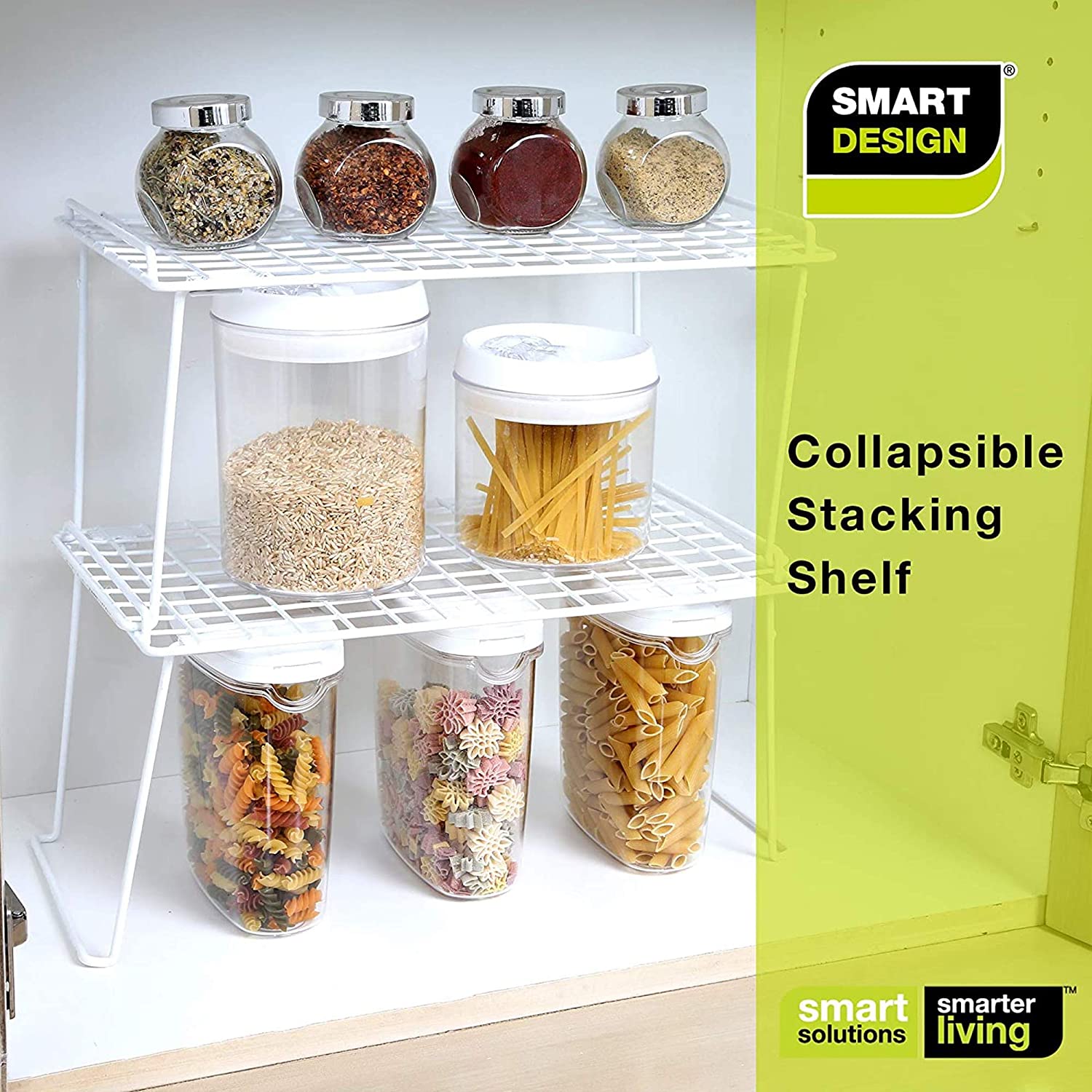 Large Stacking Cabinet Shelf Rack - Smart Design® 8