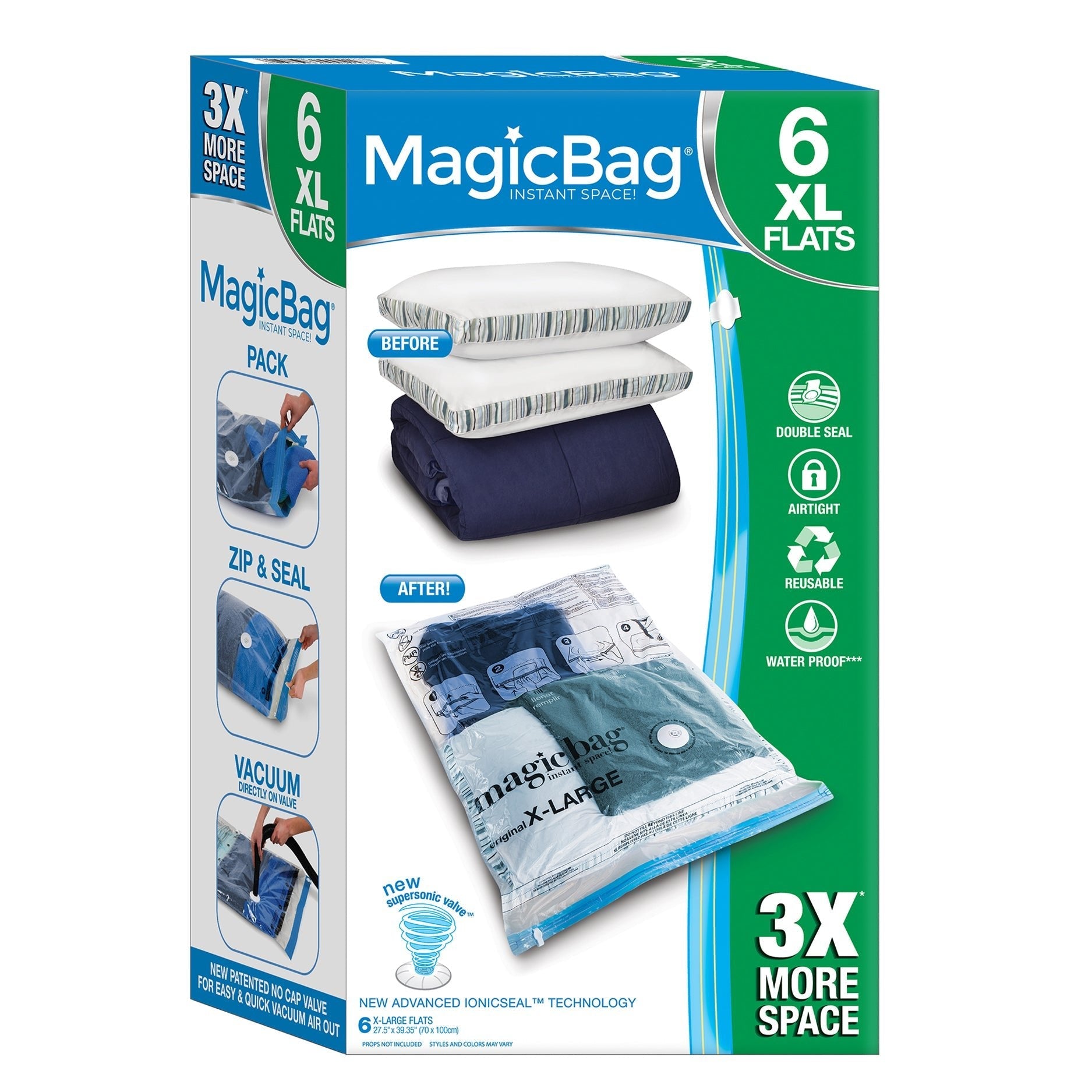 MagicBag Instant Space Saver Storage - Flat, Extra Large - Smart Design® 6