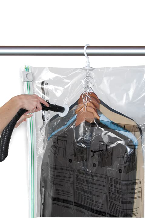 Vacuum bag for hanging garments