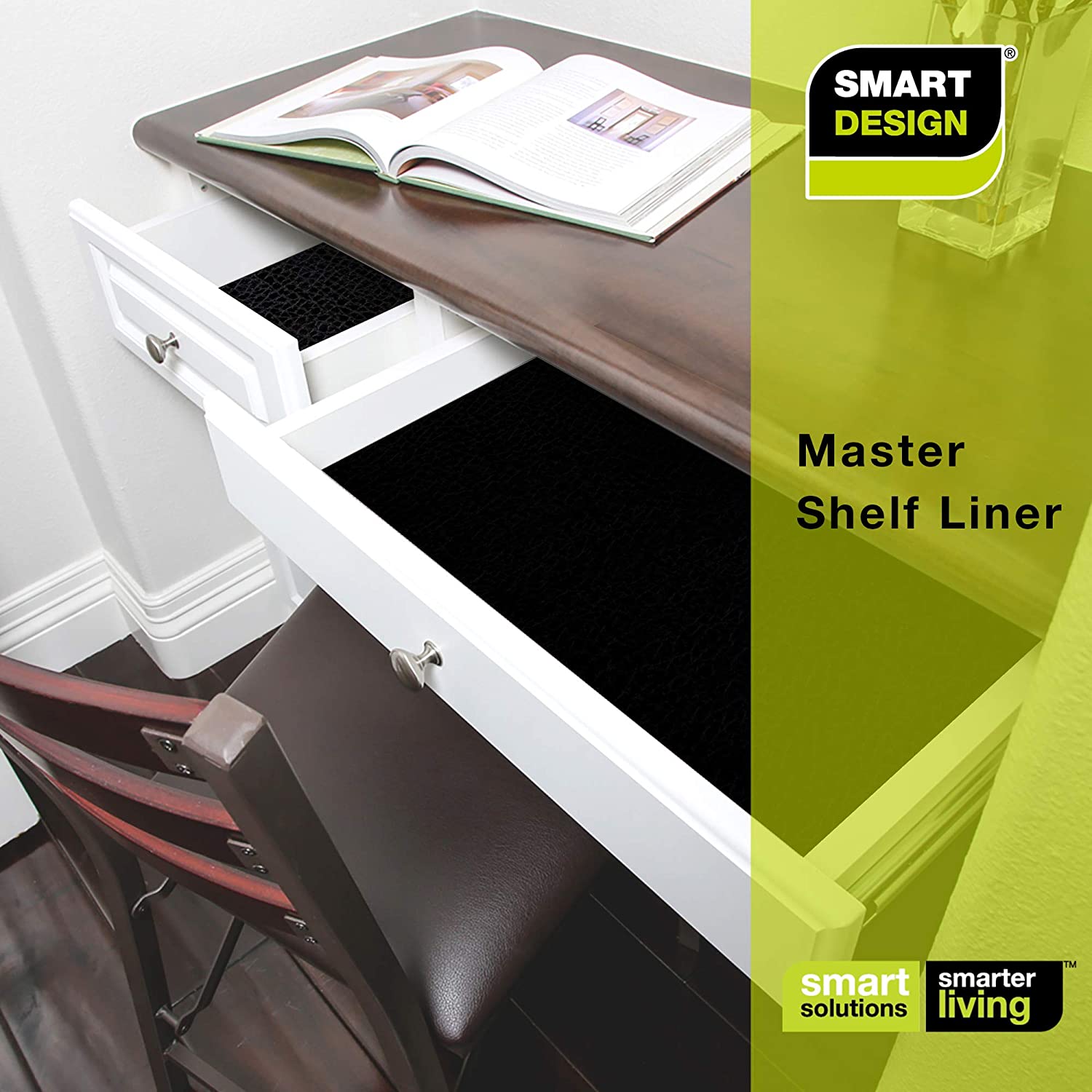 Master Solid Grip Shelf Liner - 18 Inch x 24 Feet - Smart Design® 6