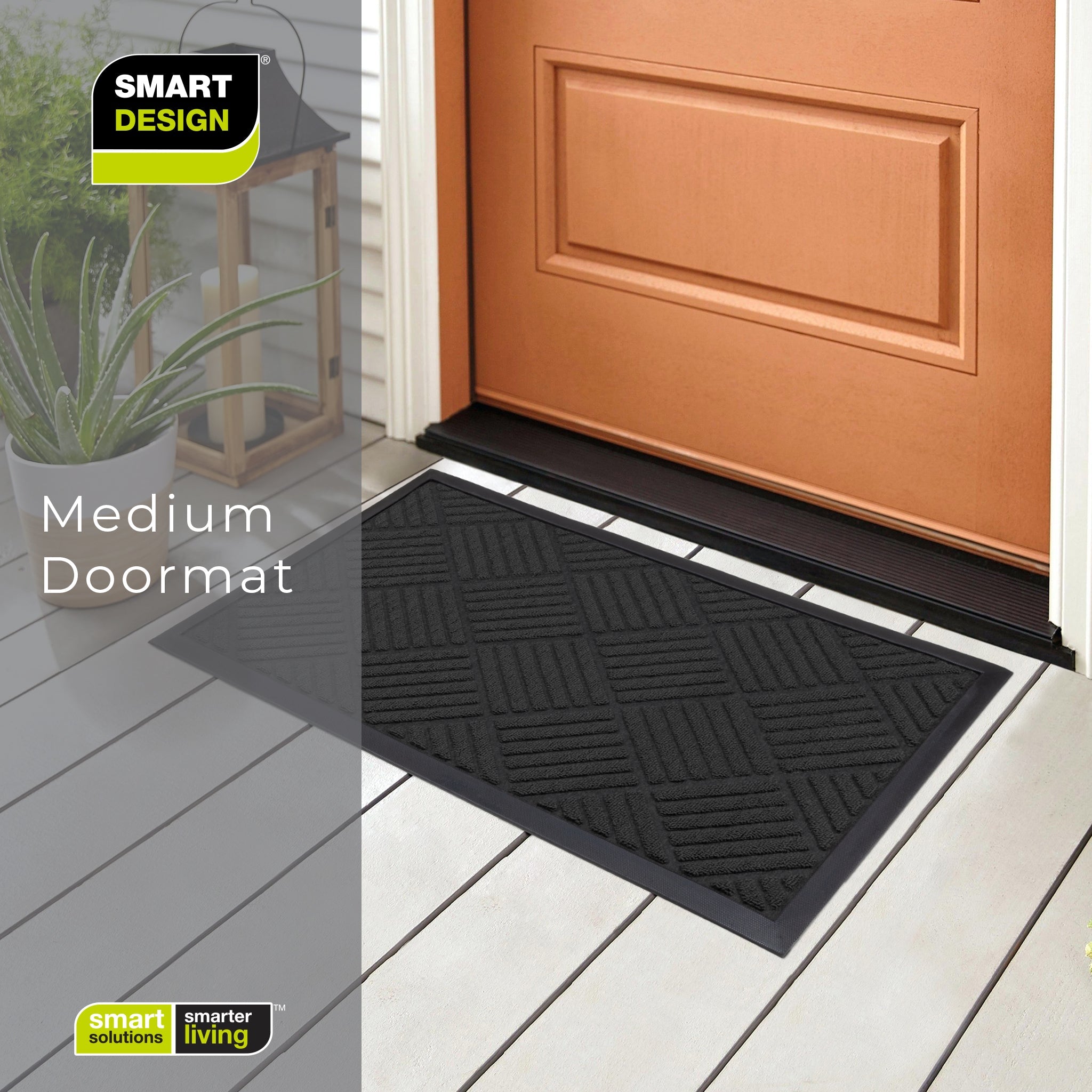 Medium All-Weather Door Mat - Diamond - Smart Design® 9