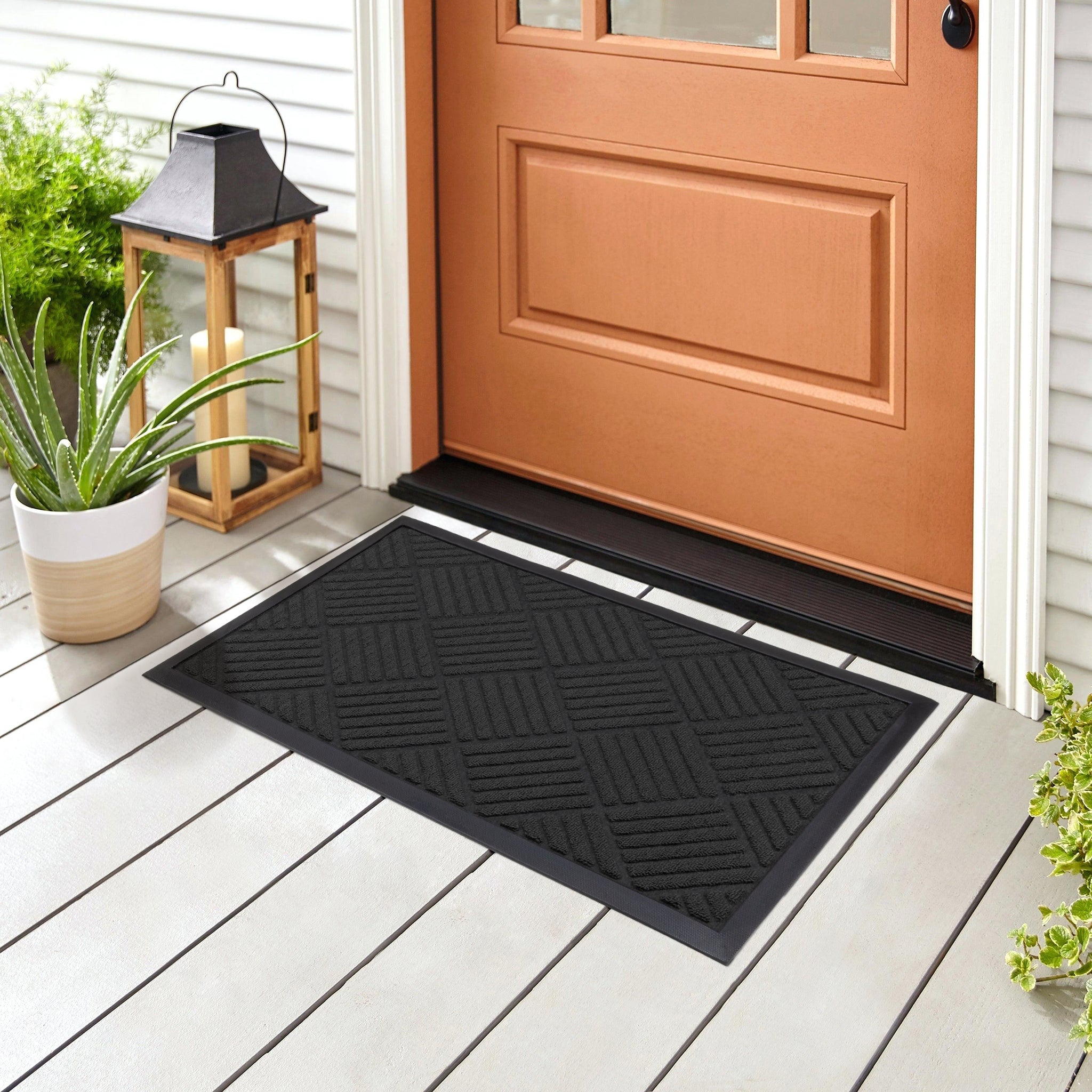 Medium All-Weather Door Mat - Diamond - Smart Design® 5