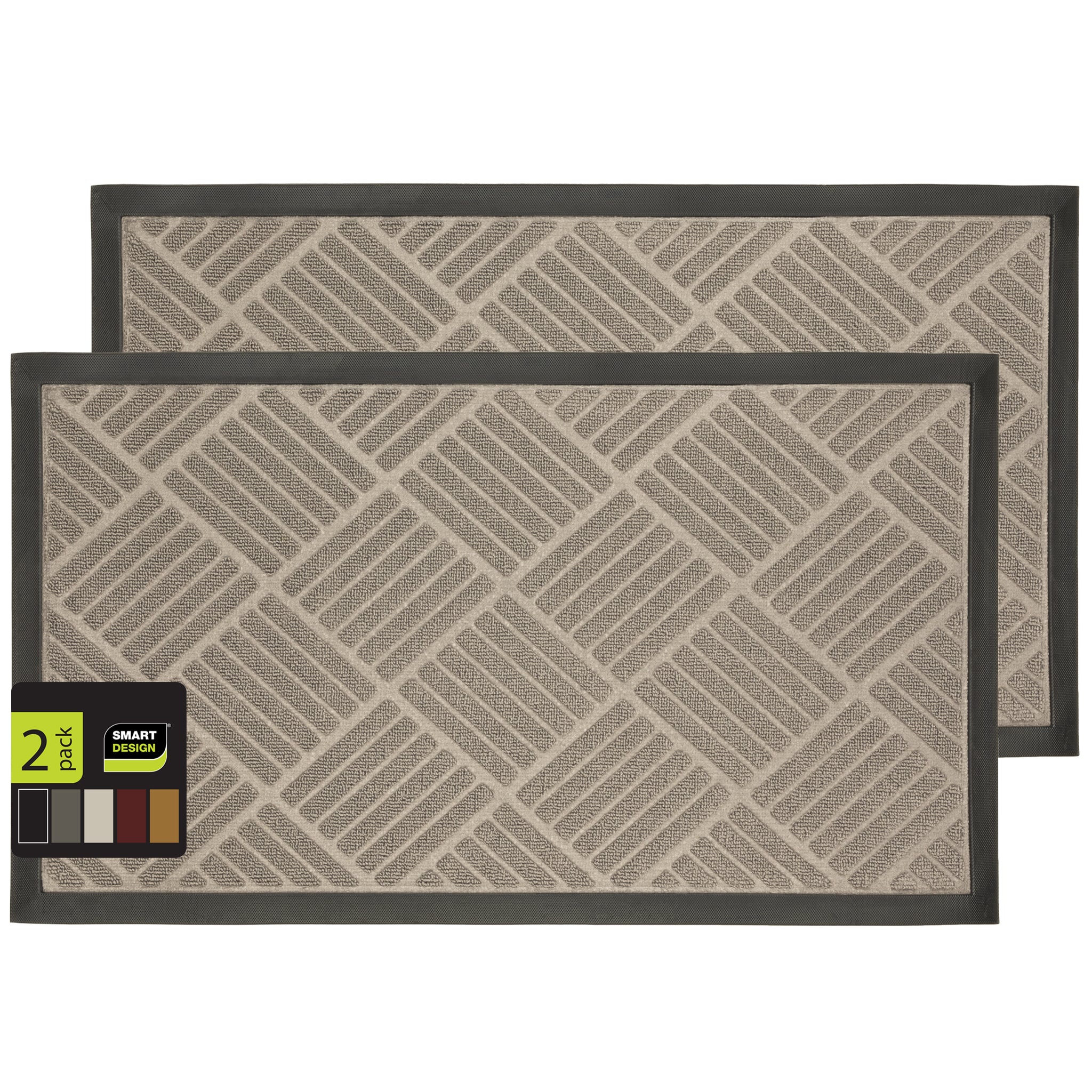 Medium All-Weather Door Mat - Diamond - Smart Design® 14