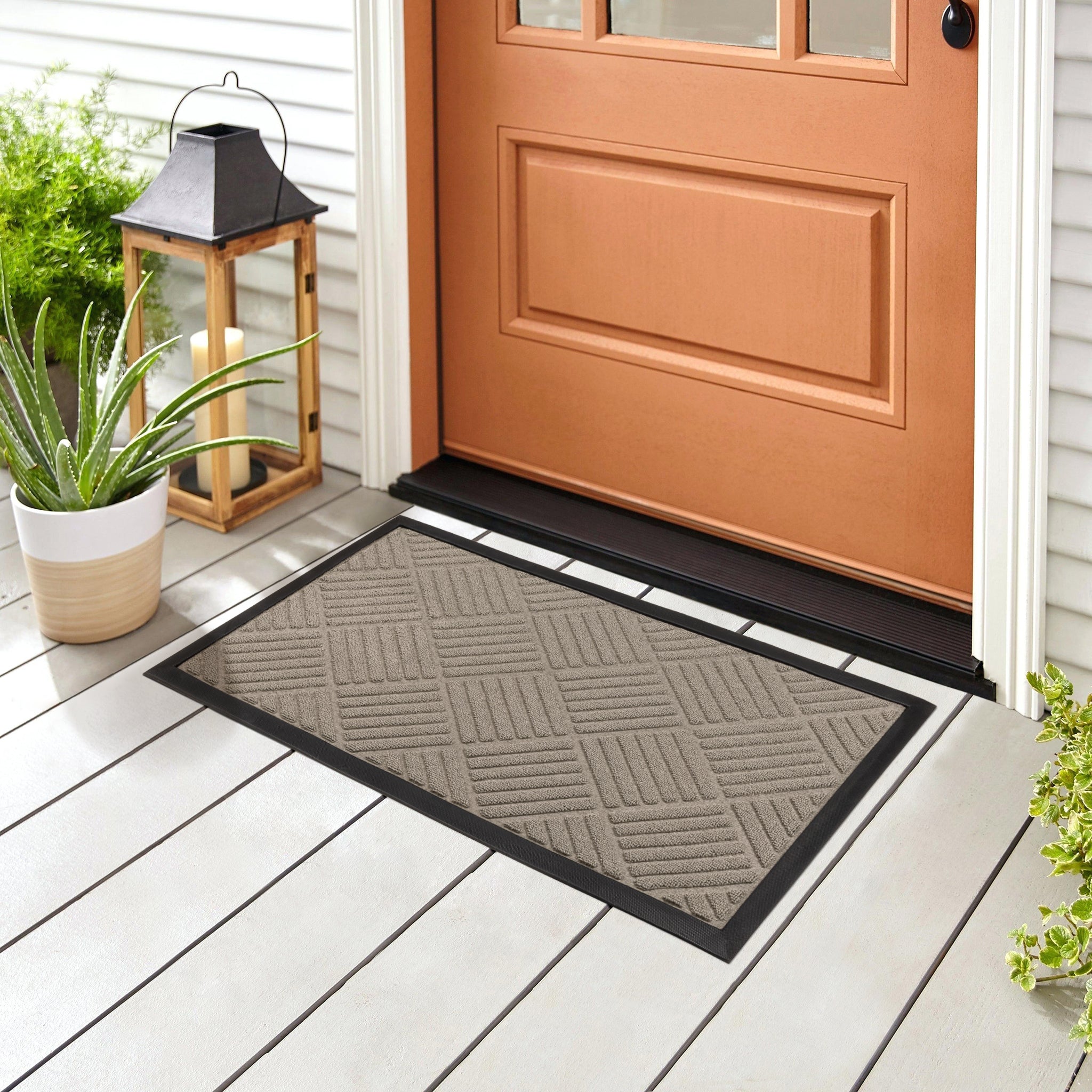 Medium All-Weather Door Mat - Diamond - Smart Design® 15