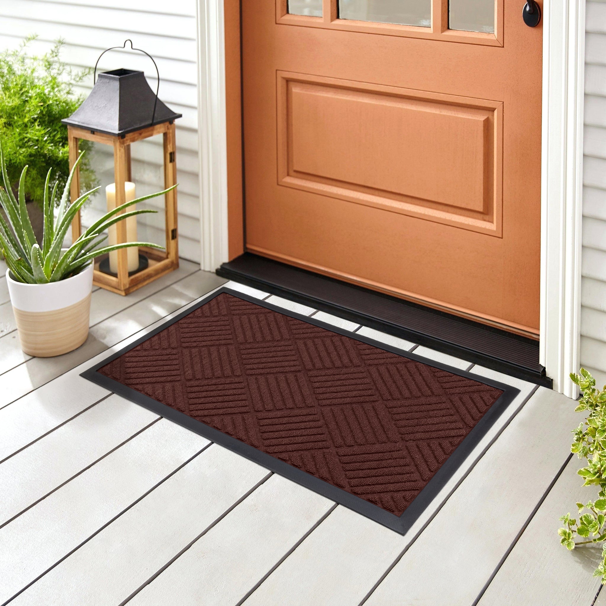 Medium All-Weather Door Mat - Diamond - Smart Design® 18