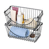 Medium Metal Wire Stacking Baskets with Handles - Smart Design® 2