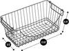 Medium Metal Wire Stacking Baskets with Handles - Smart Design® 2