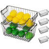 Medium Metal Wire Stacking Baskets with Handles - Smart Design® 18