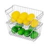 Medium Metal Wire Stacking Baskets with Handles - Smart Design® 16