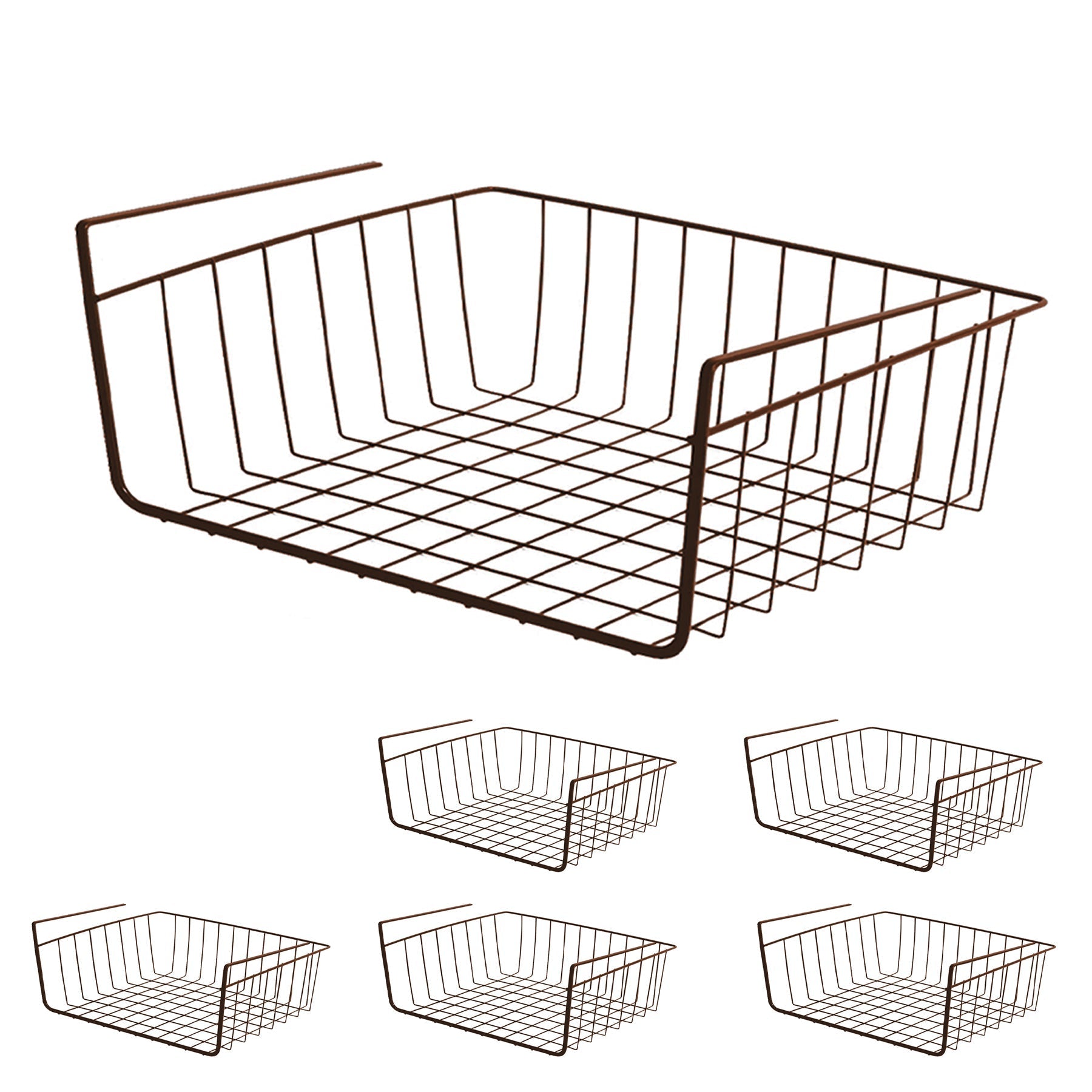 Medium Steel Undershelf Storage Basket - Smart Design® 59