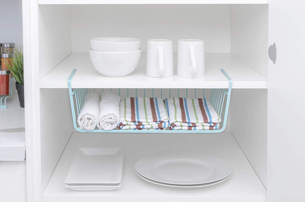 Medium Steel Undershelf Storage Basket - Smart Design® 38