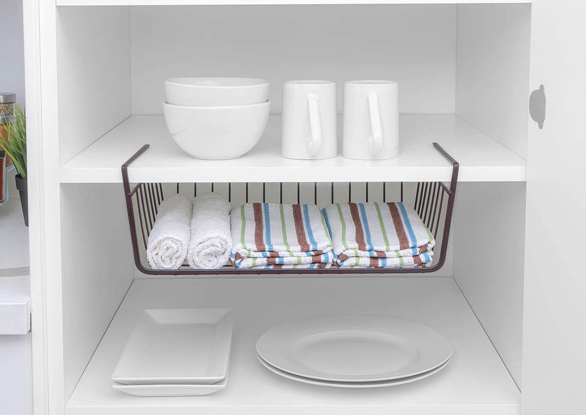 Medium Steel Undershelf Storage Basket - Smart Design® 52