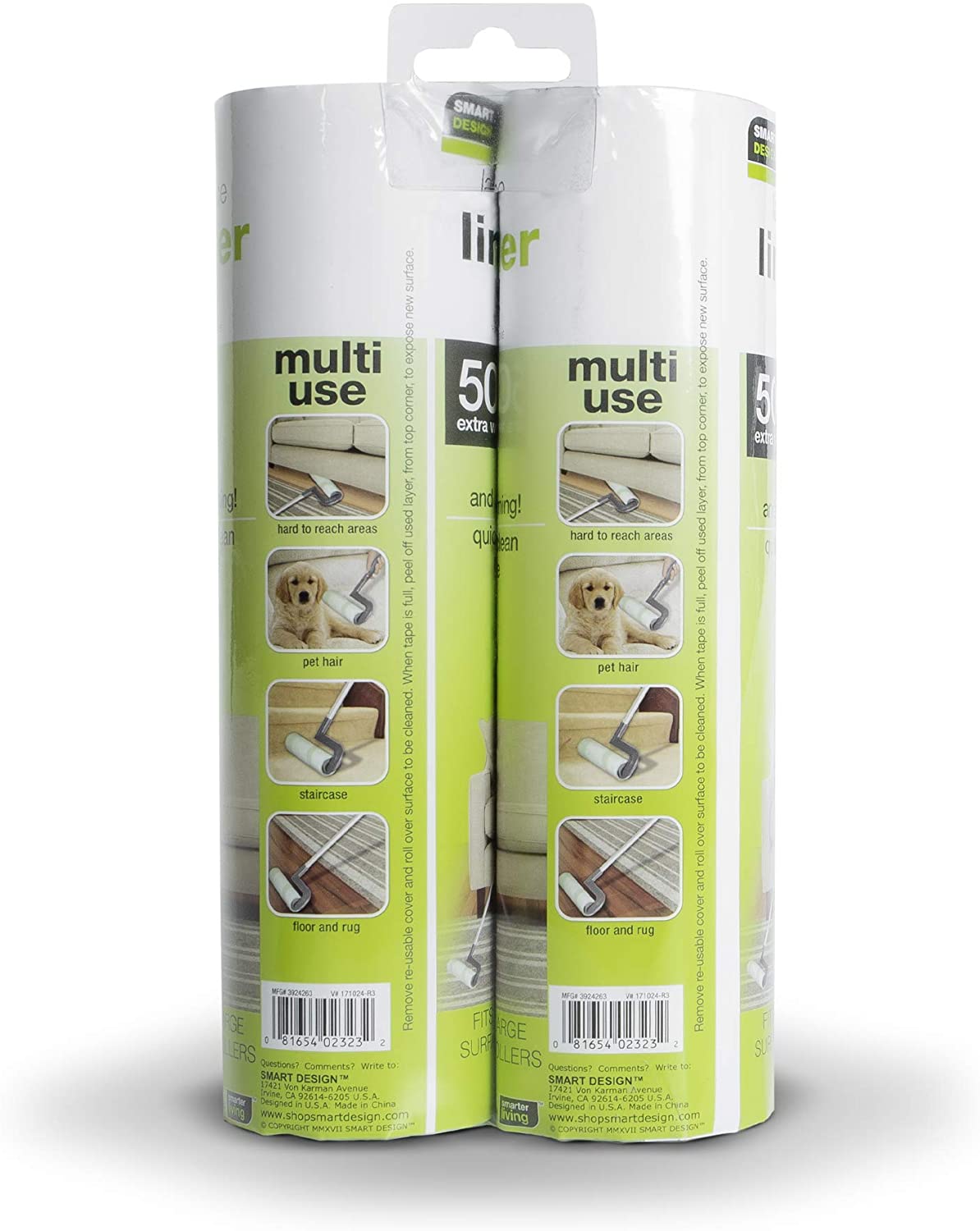 Mega Floor Lint Roller Refill - 50 Sheets - Smart Design® 3