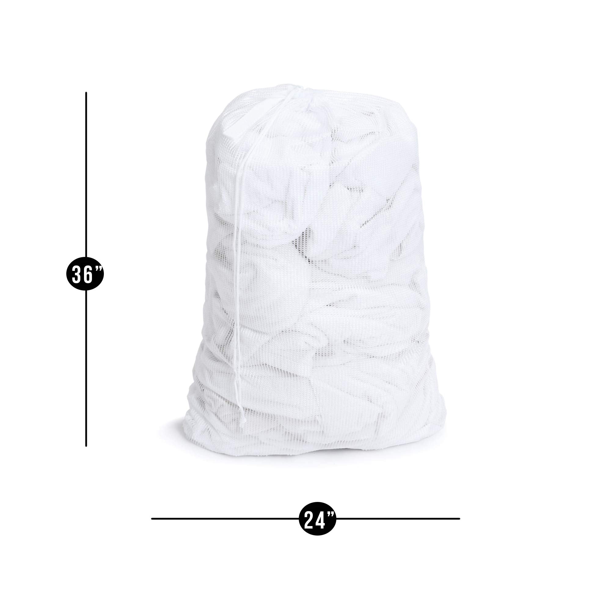 Mesh Laundry Bag with Handle and Push Lock Drawstring - Multiple Options - Smart Design® 10