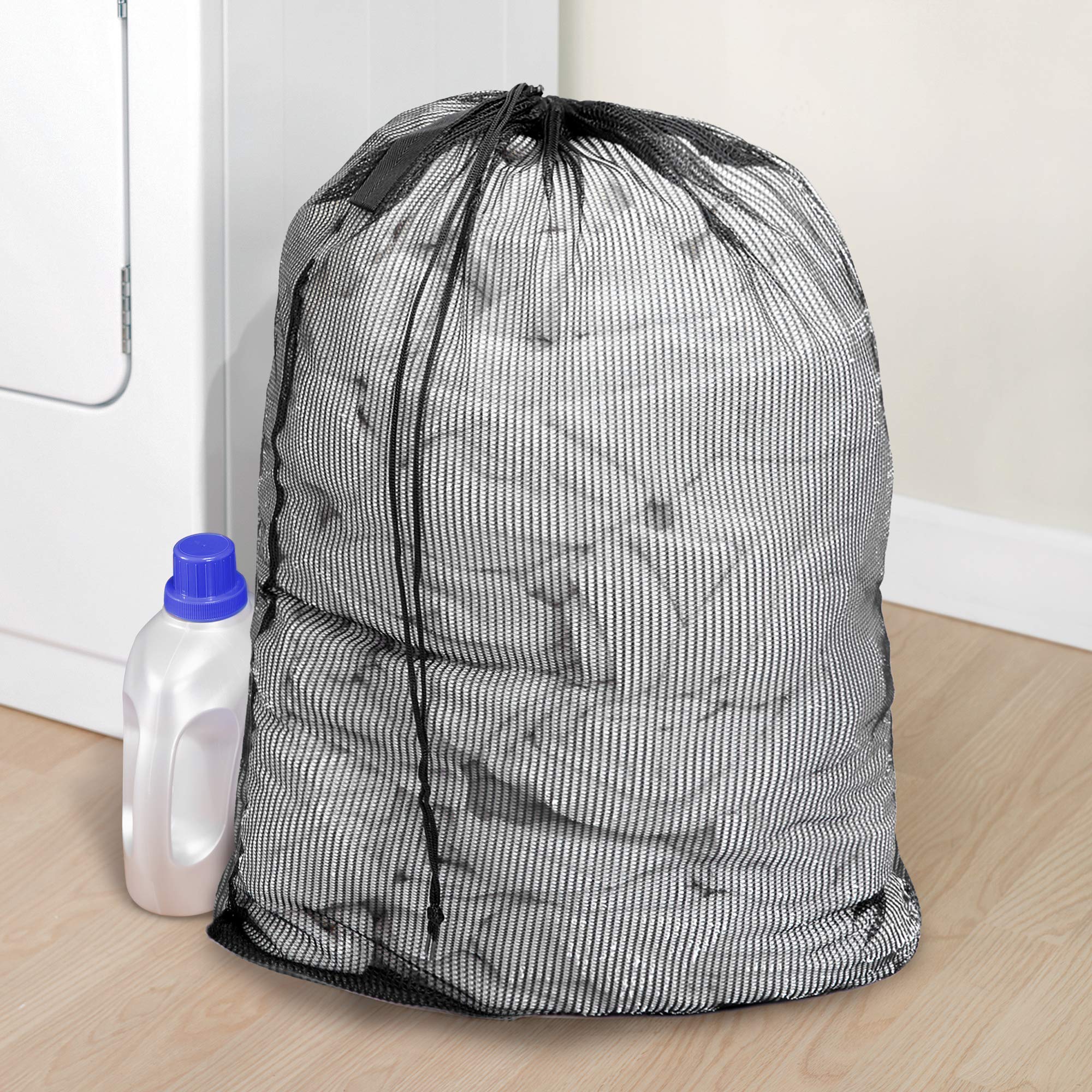 Mesh Laundry Bag with Handle and Push Lock Drawstring - Multiple Options - Smart Design® 17