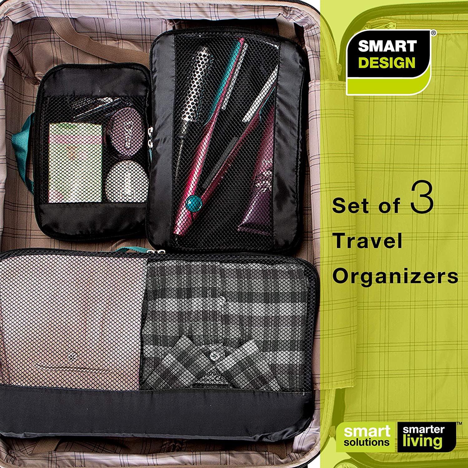 Mesh Travel Bags Set of 3 - Smart Design® 11