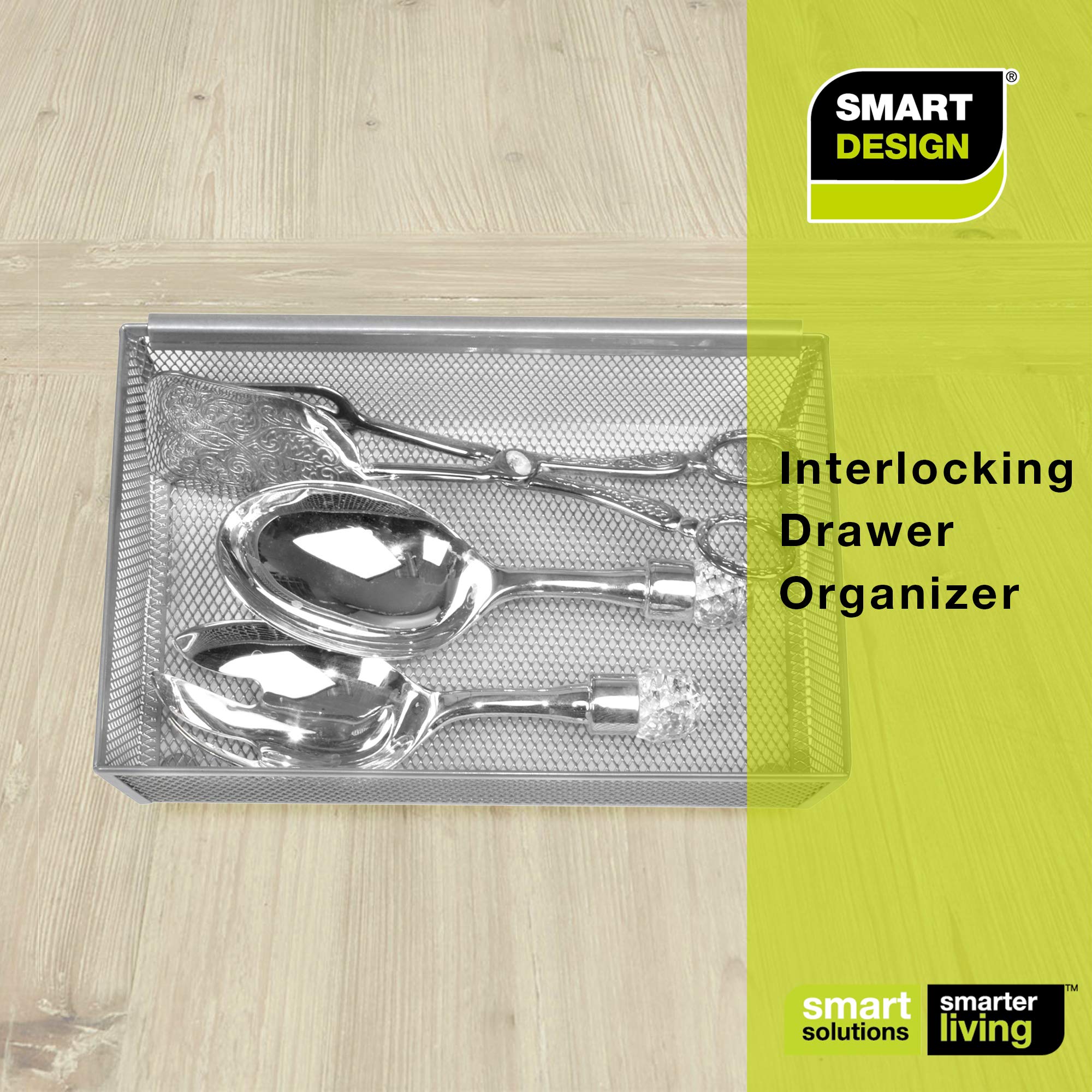 Metal Mesh Drawer Organizer - 9 x 6 Inch - Smart Design® 7