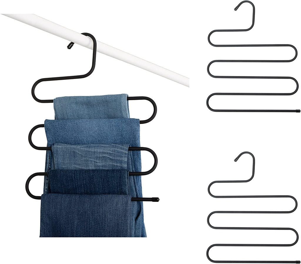 Wooden Pants Hangers, Multi-purpose Closet Hangers That Save Space,  Suitable For Clothes, Pants, Scarves And Ties