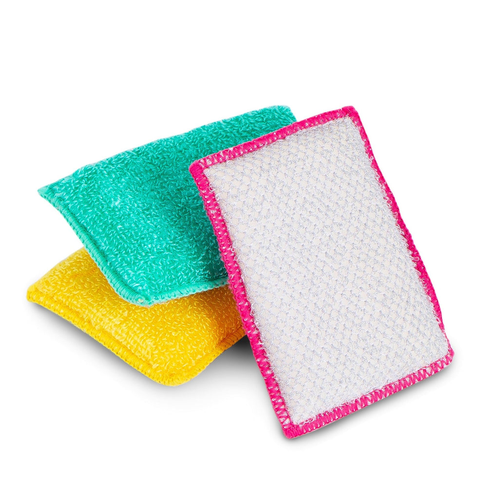 Non-Scratch Scrub Sponge with Bamboo Odorless Rayon Fiber - Smart Design® 36