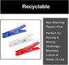 Non Staining Plastic Clothes Pins - Red, White, and Blue - Smart Design® 5
