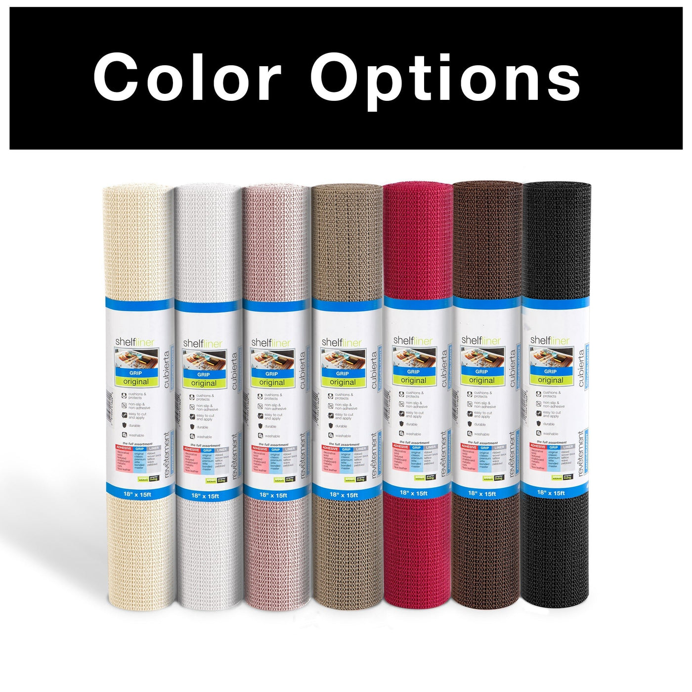Original Grip Shelf Liner - 12 Inch x 45 Feet - Smart Design® 68