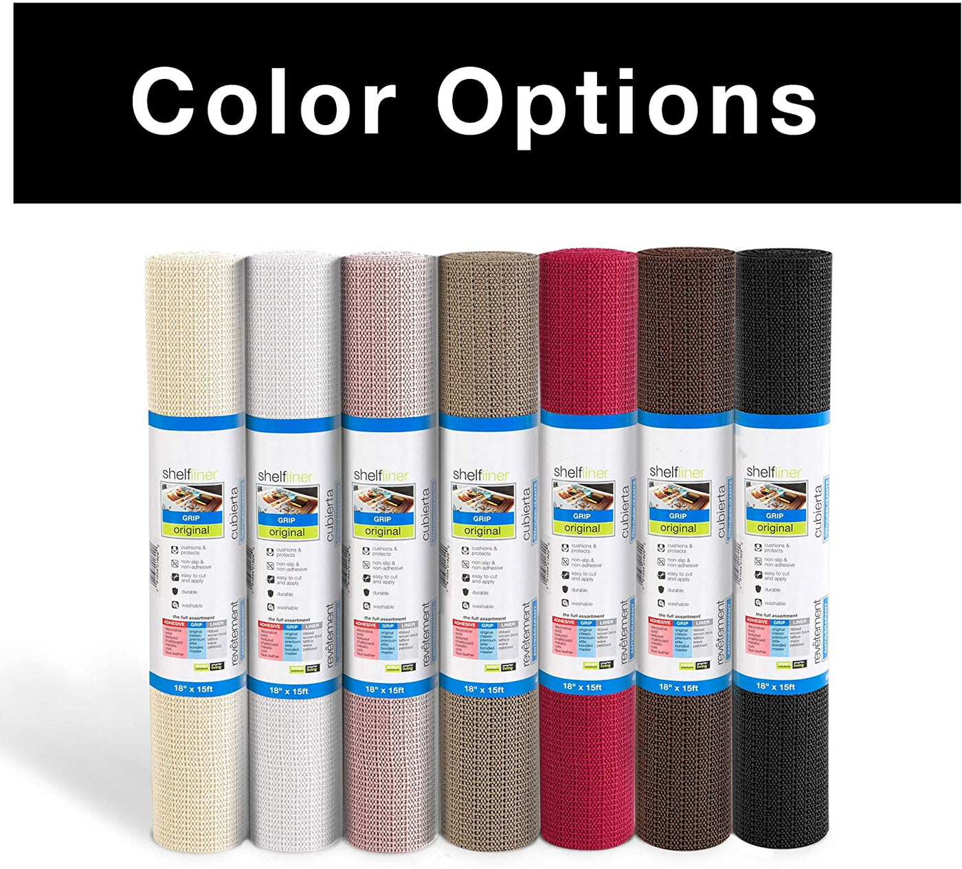 Original Grip Shelf Liner - 12 Inch x 45 Feet - Smart Design® 48