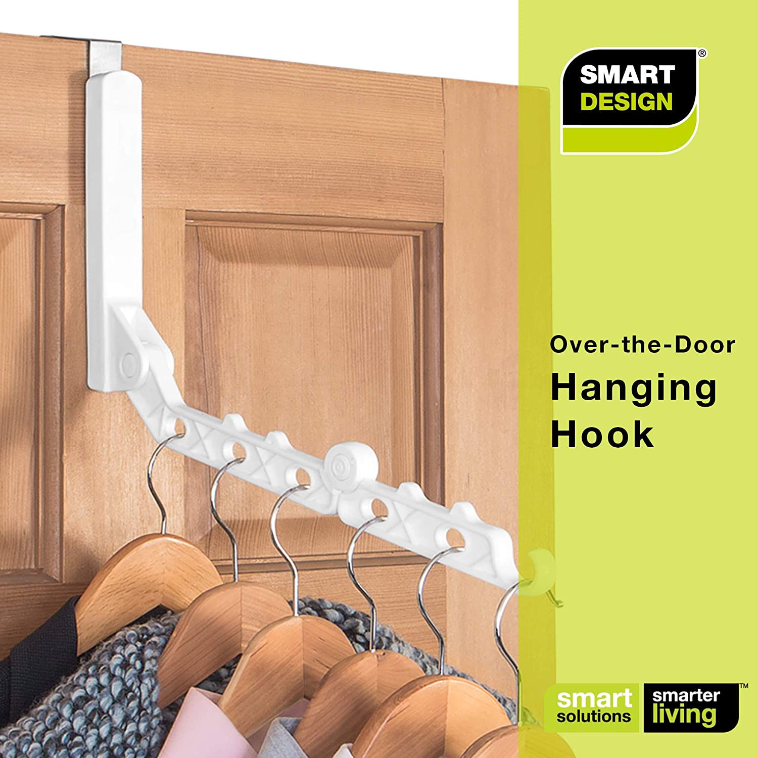 Over-The-Door Hanger Hooks with Expandable Arm - Smart Design® 10