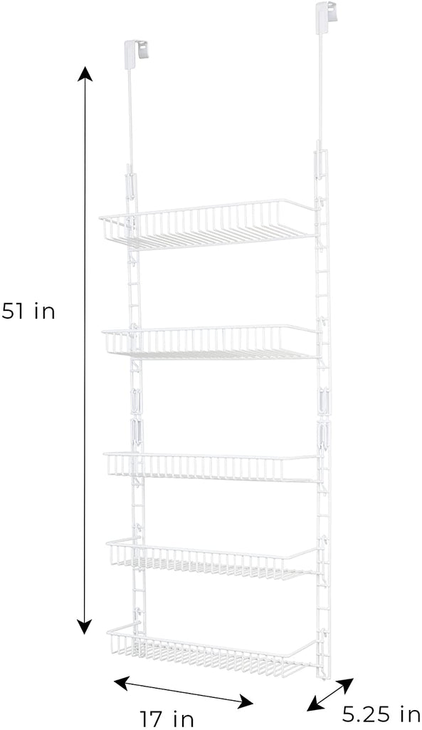Over Counter Wire Racks Over-The-Door Metal Wire Pantry Organizer Rack | Smart Design® Kitchen