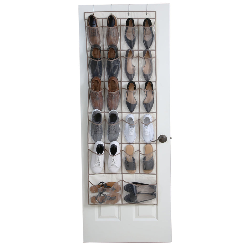 Over-The-Door Organizer with 22 Pockets & Hanging Hooks - Smart Design® 1
