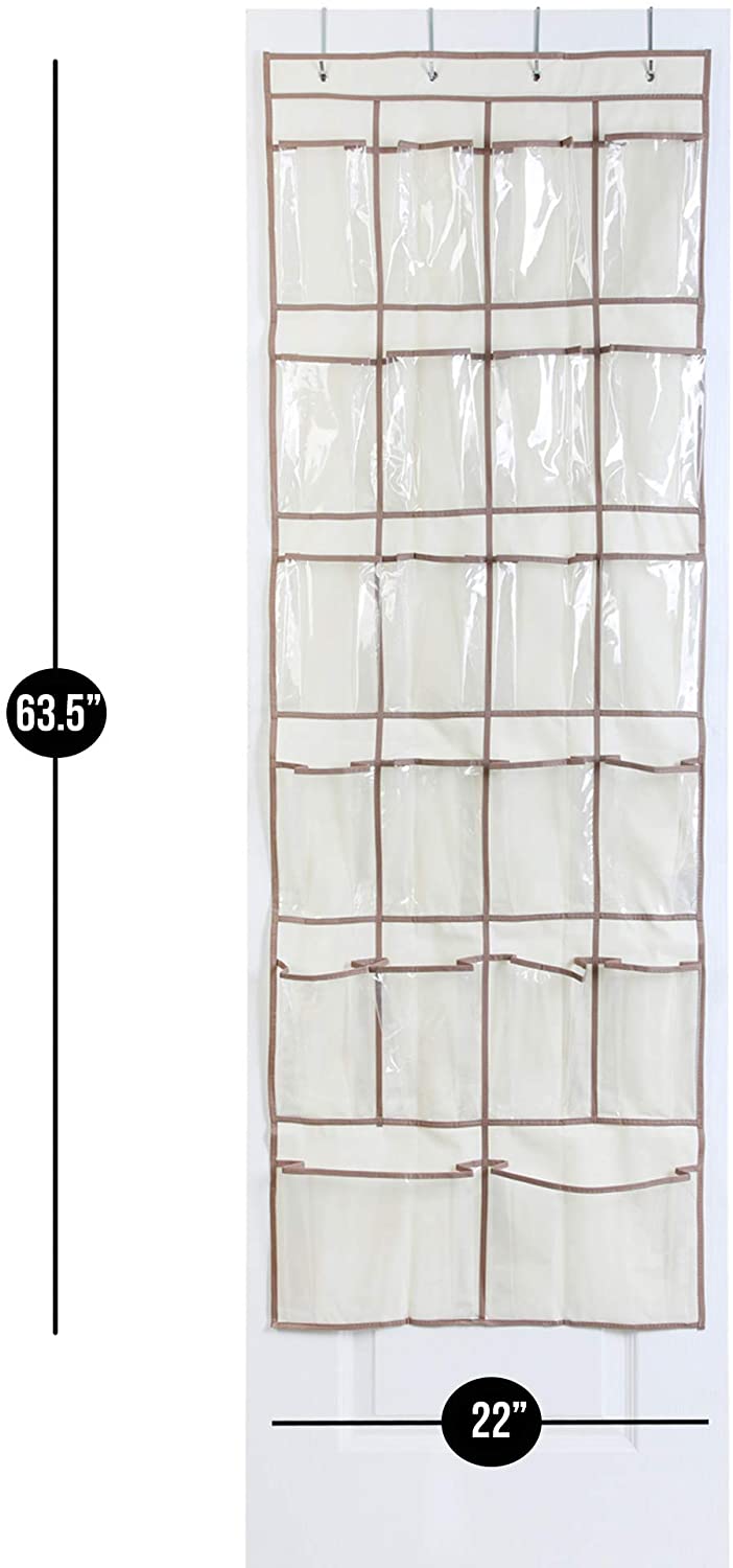 Over-The-Door Organizer with 22 Pockets & Hanging Hooks - Smart Design® 3
