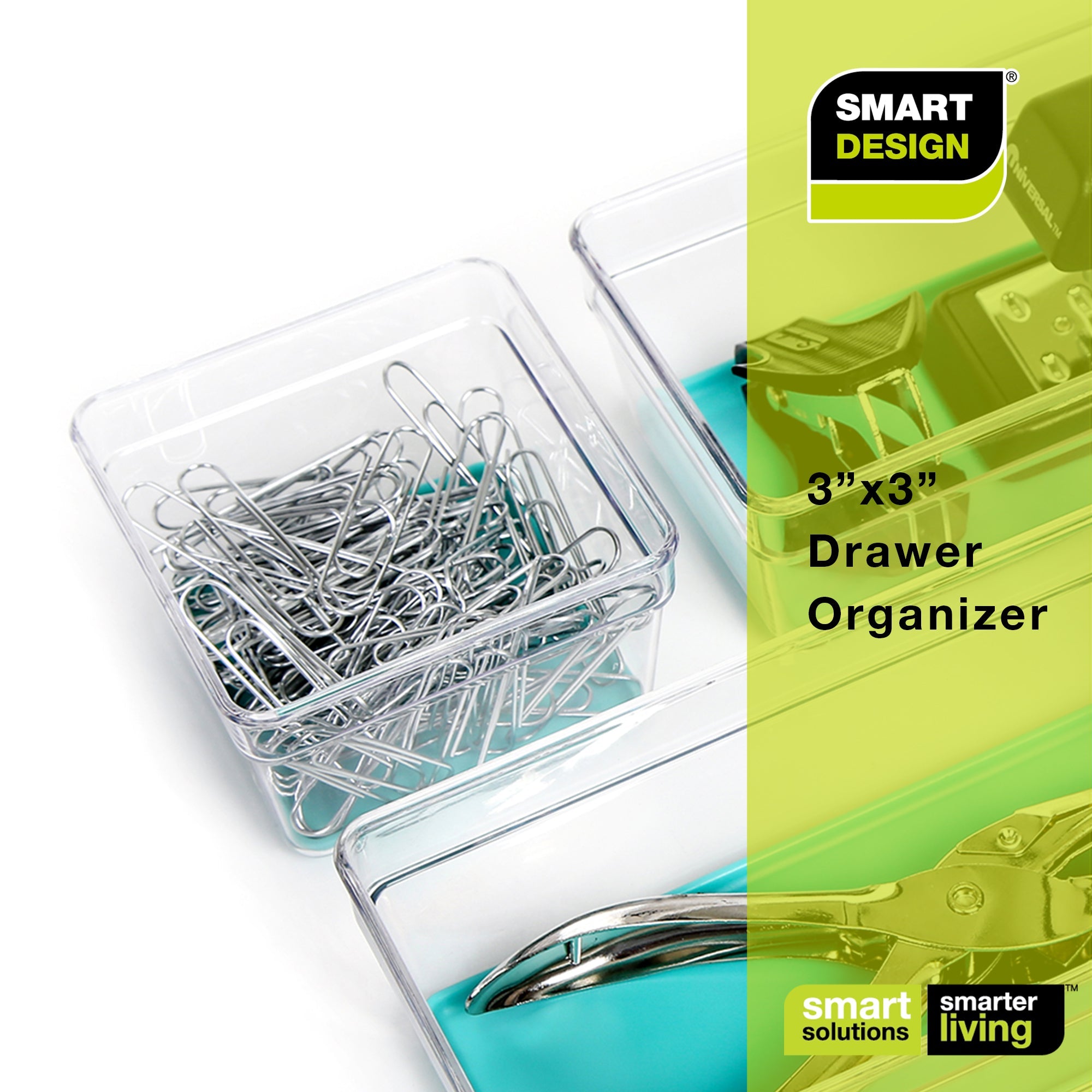 Plastic Drawer Organizer - 3 X 3 Inch - Smart Design® 9